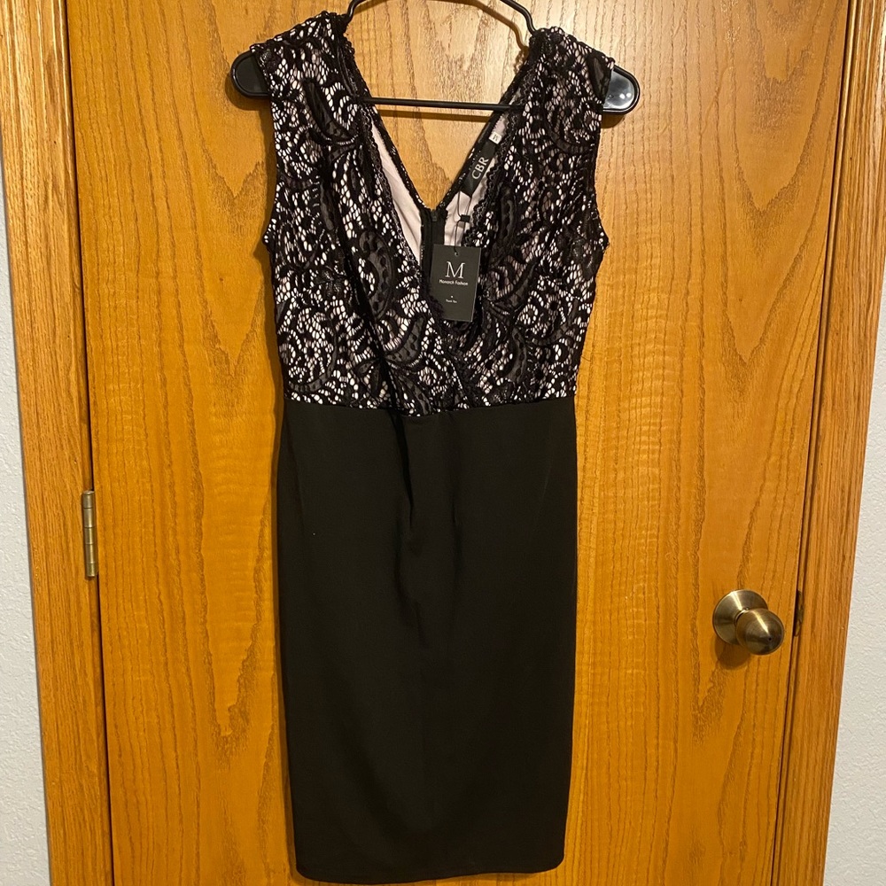 Black Lace Mini Dress